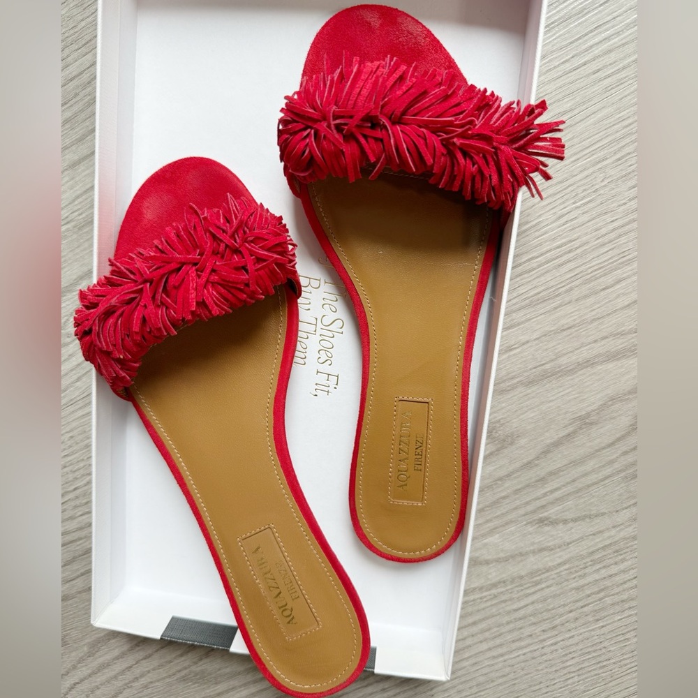 Aquazzura Wild Thing Slide Flat 36